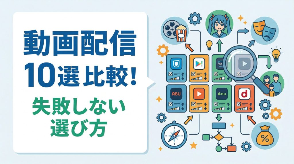 動画配信サービス（VOD）比較10選｜目的別おすすめ＆失敗しない選び方