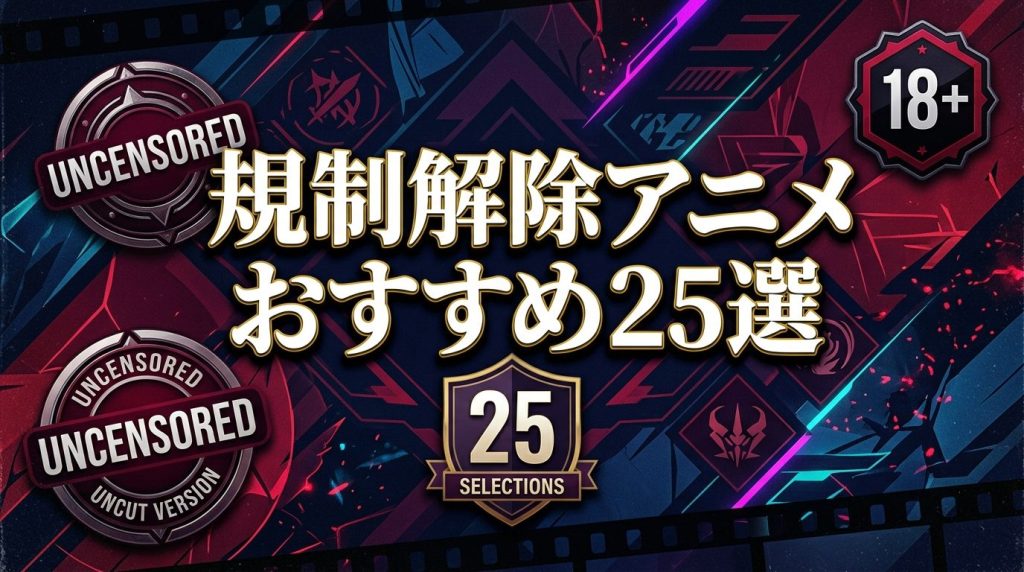 規制解除アニメおすすめ25選
