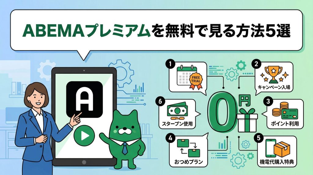 ABEMAプレミアムを無料で見る方法5選｜トライアル終了後のお得ワザ【2026年最新】