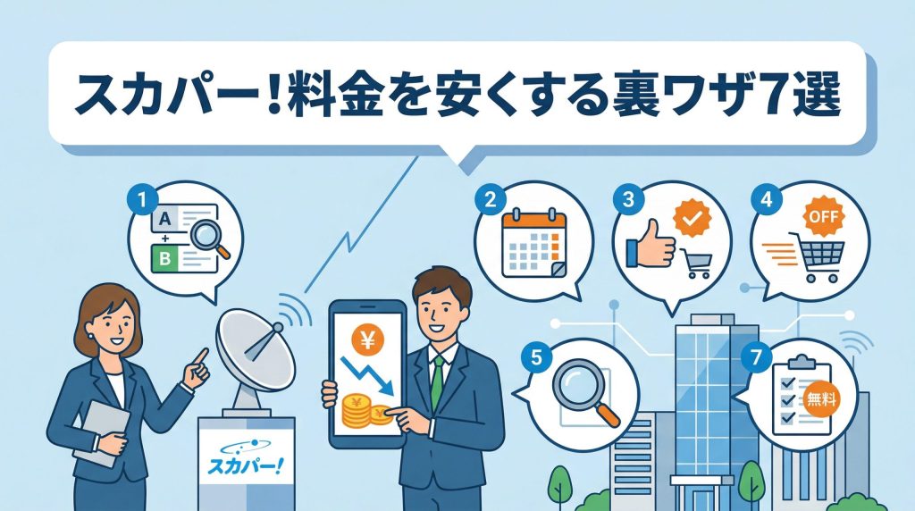 スカパー!の料金を安くする裏ワザ7選｜無料で見る方法も解説