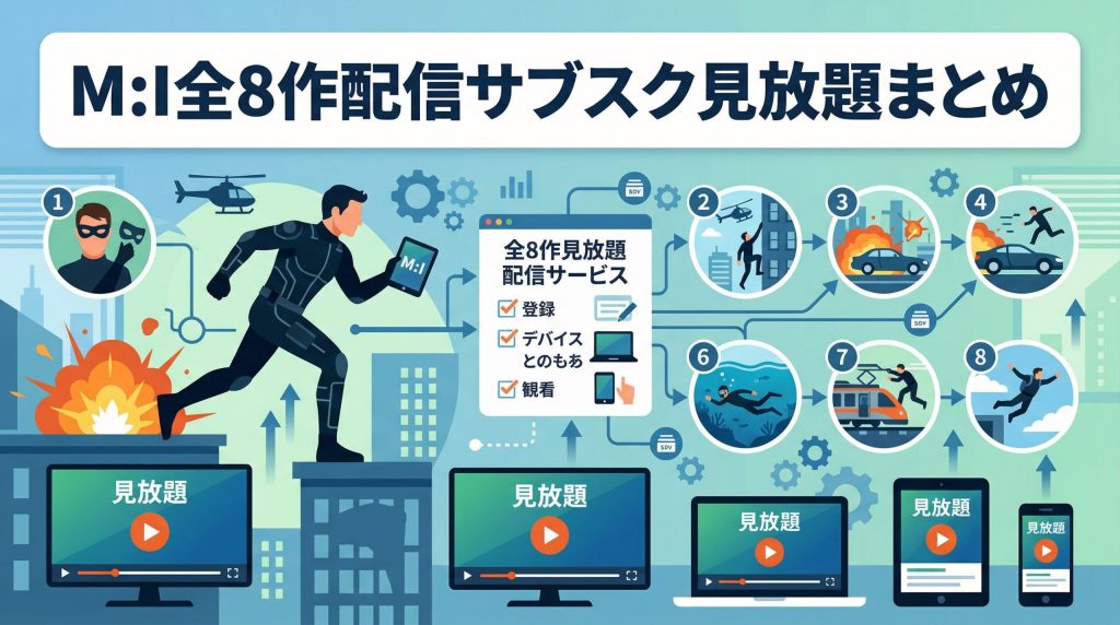 【全8作品】ミッション：インポッシブルの配信サブスクまとめ｜見放題で見る方法を解説